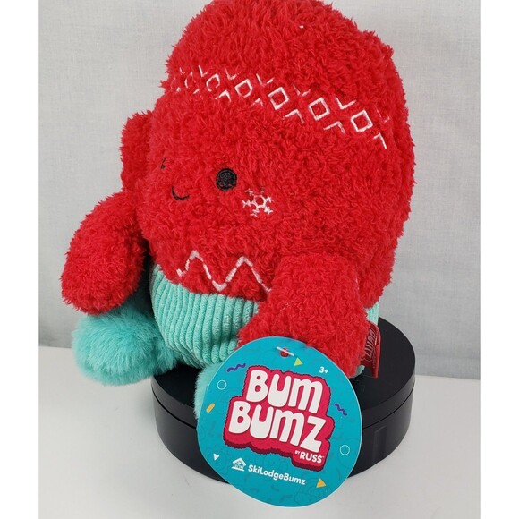 BUM BUMZ by Russ Jazwares Misty The Red Mitten 7.5" SkiLodgeBumz New - Picture 3 of 16
